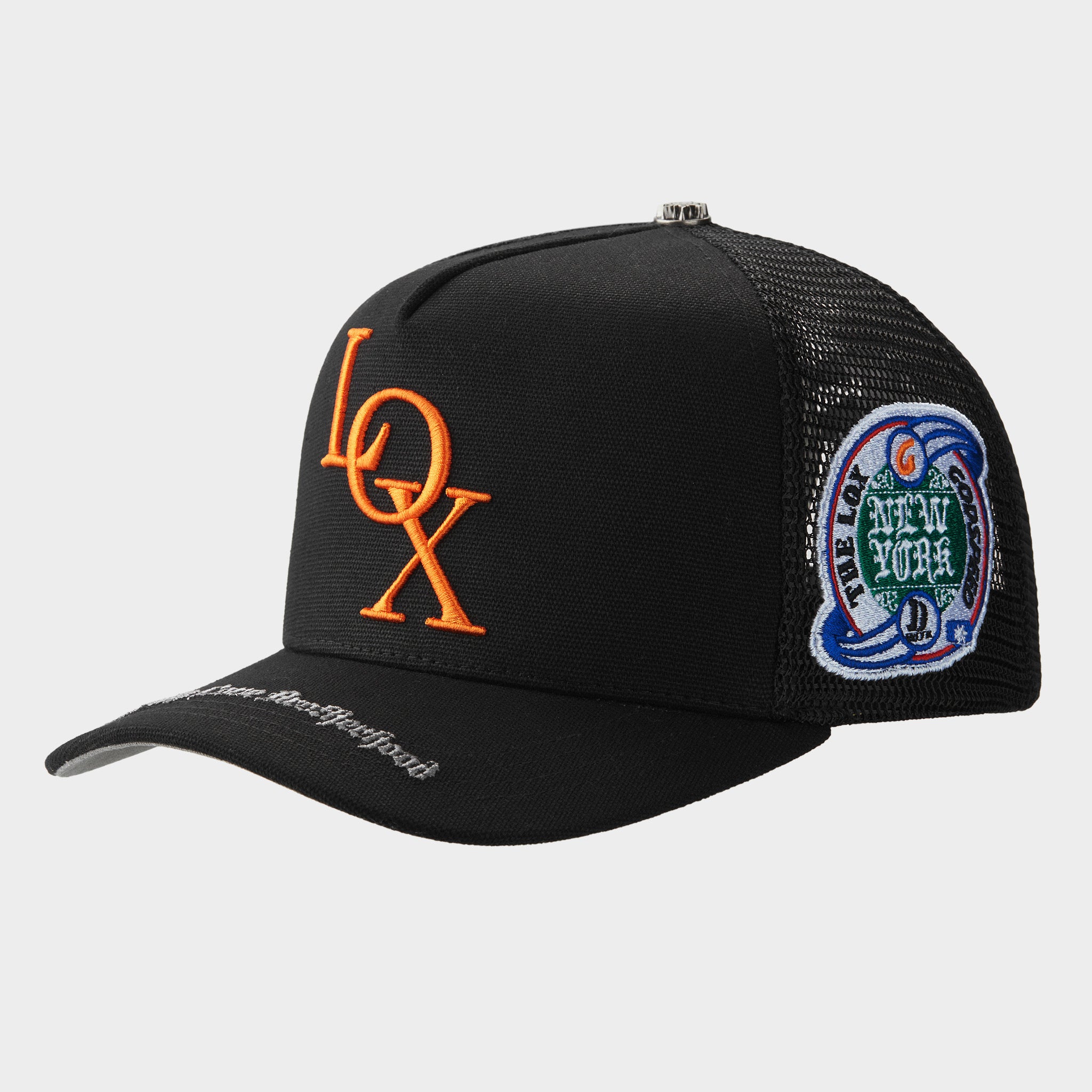 GODSPEEDピンズ付きTrucker Cap ブラックgrowaround GODSPEED NEW YORK - Godspeed X The Legacy Trucker (Black Navy)