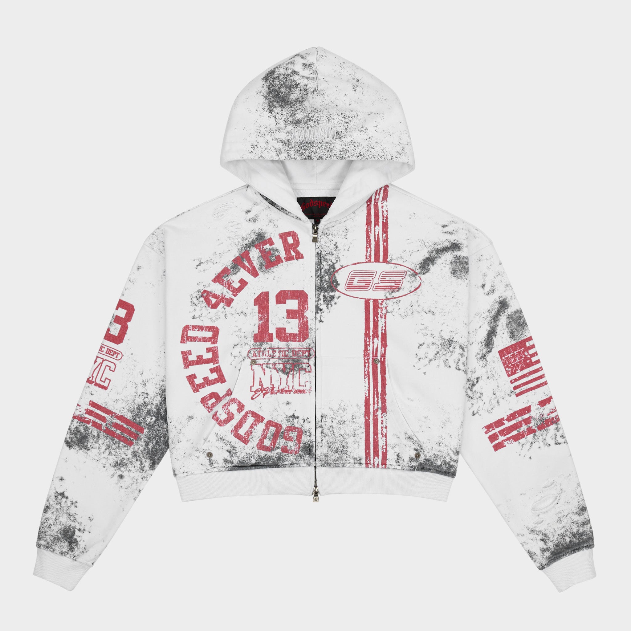 GODSPEED NEW YORK - Roadster Zip Hoodie (Dirty White)