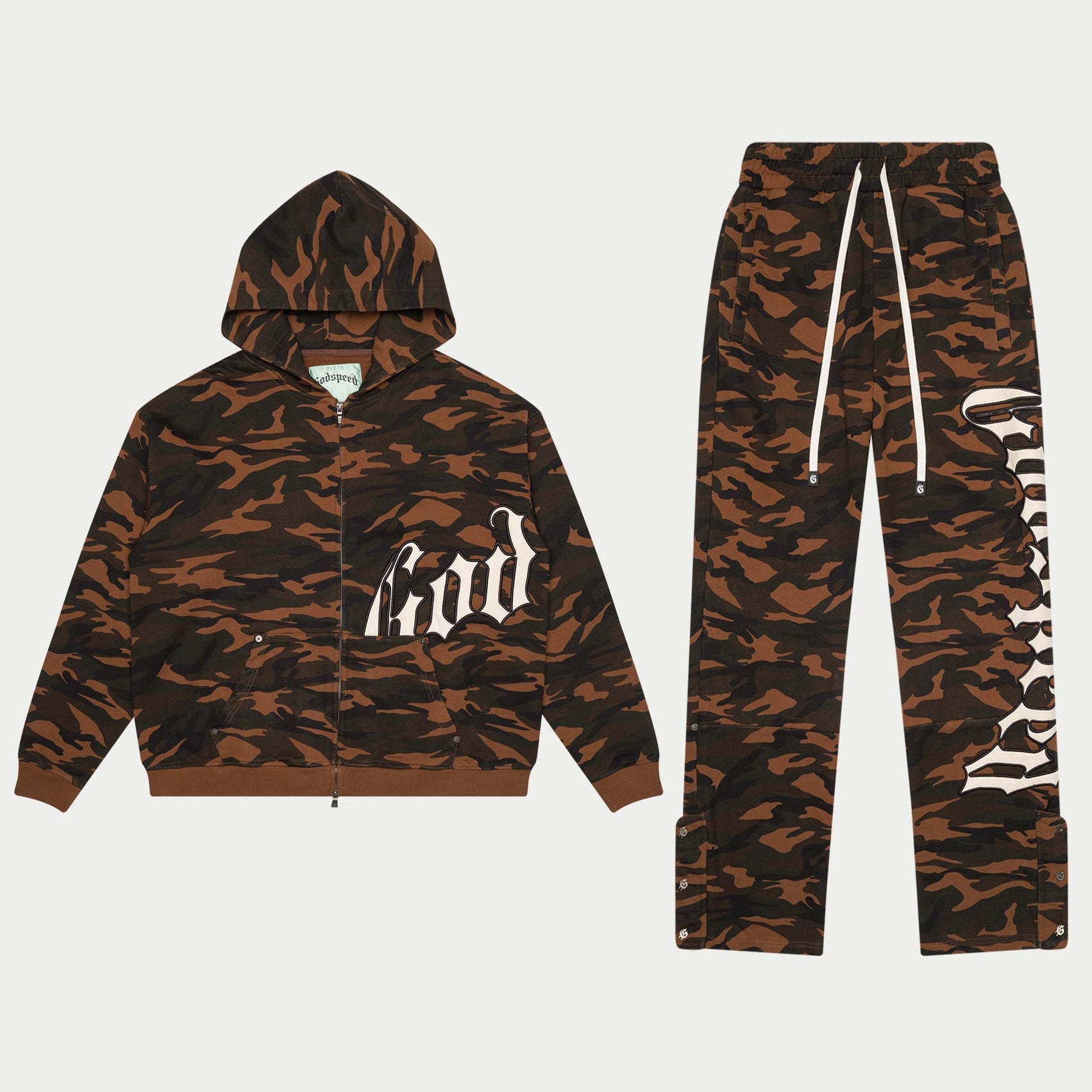 GODSPEED NEW YORK - OG Logo Sweatsuit (Brown Camo)