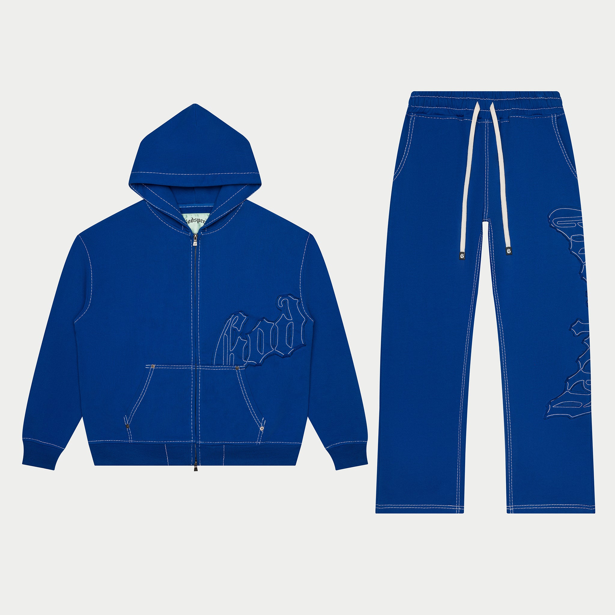 GODSPEED NEW YORK - OG Logo Sweatsuit Stitched (Blue)