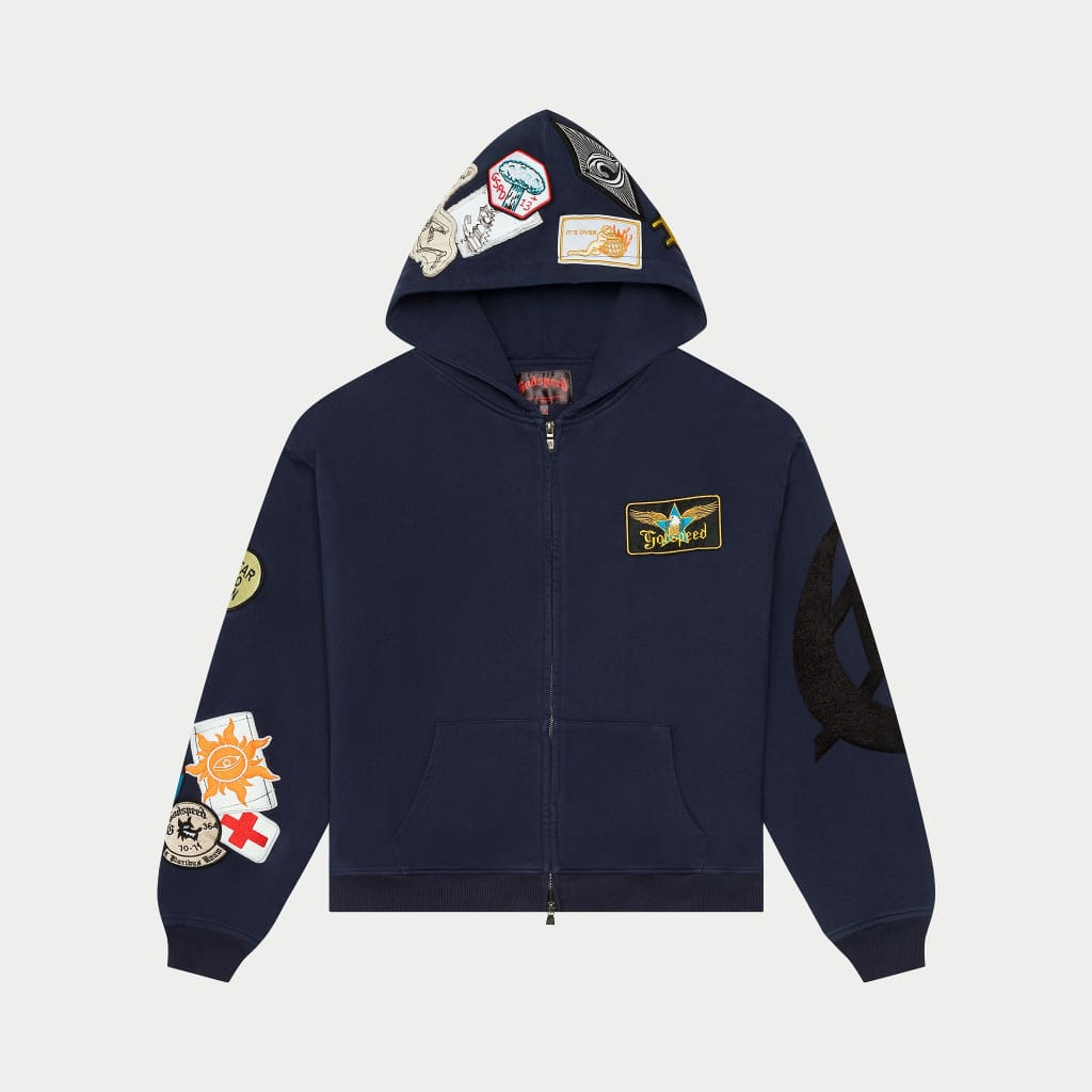 【ええ】Godspeed パーカー S GODSPEED NEW YORK - GS Squadron Hoodie (Navy)