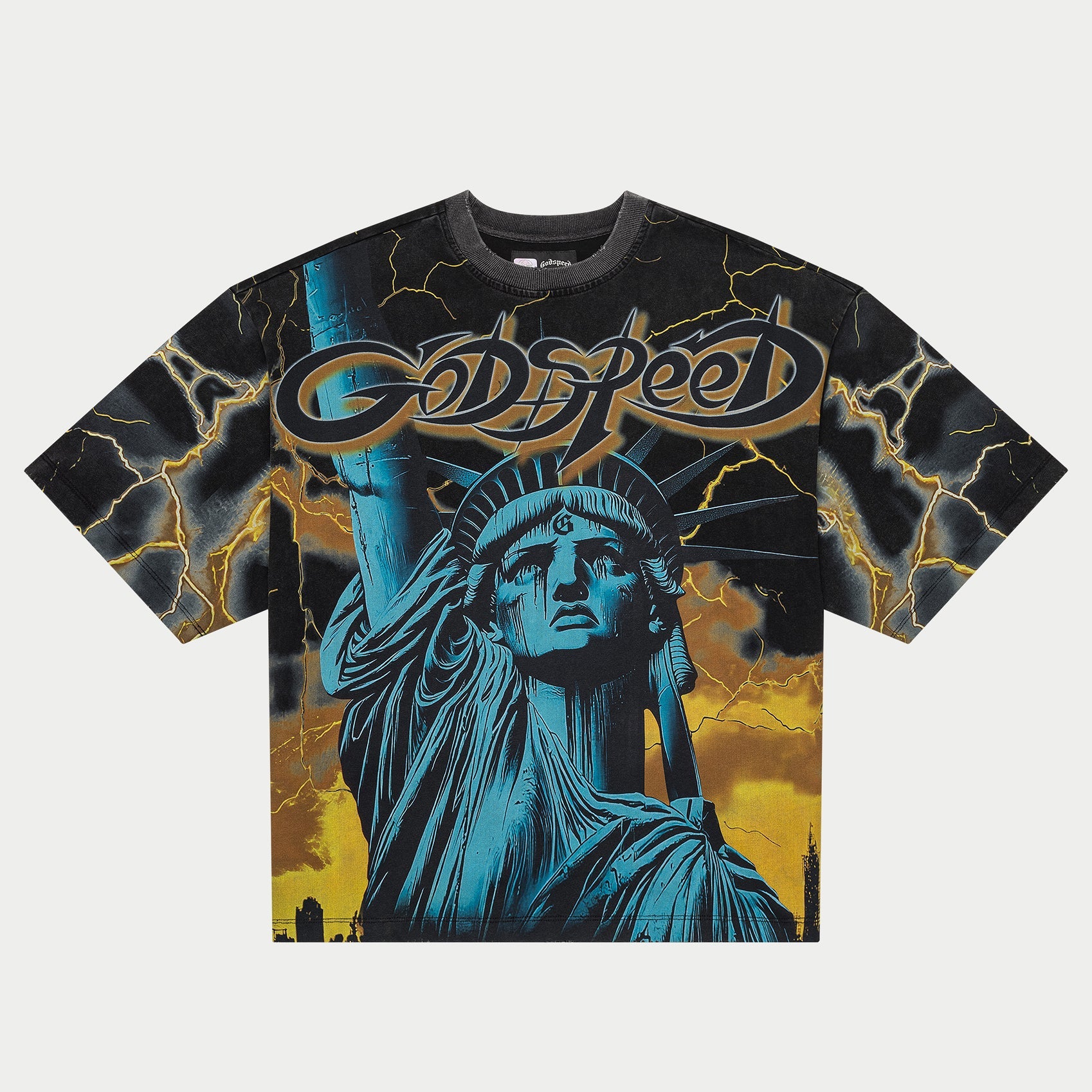 GODSPEED NEW YORK ゴットスピードニューヨーク ラガーシャツ GODSPEED NEW YORK - Voltage T-Shirt (Yellow)