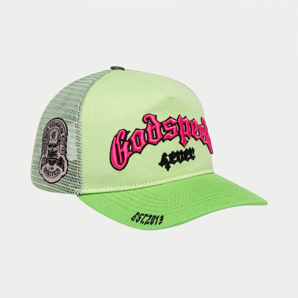 GODSPEED NEW YORK - GS Forever Trucker Hat (Greem/Pink)
