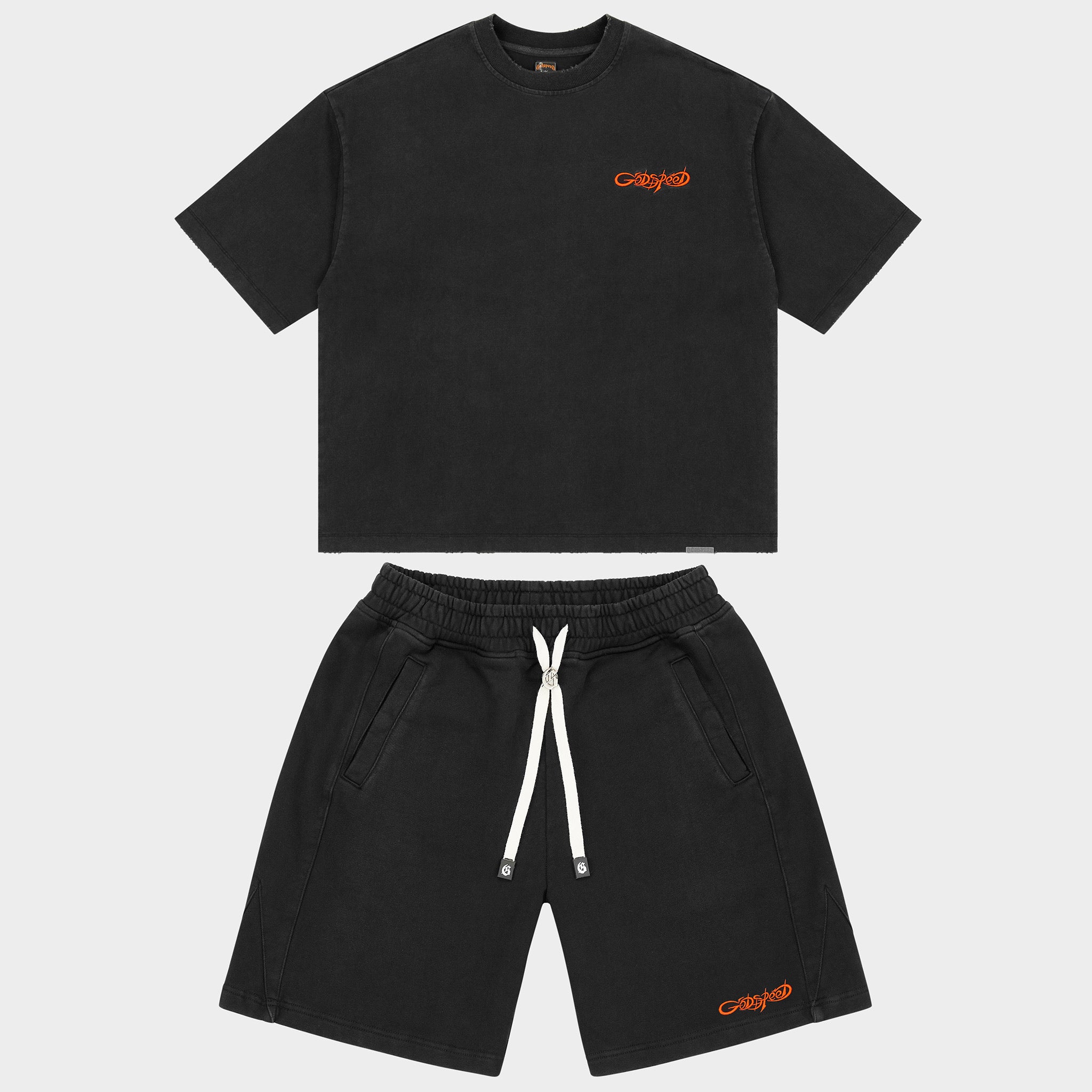 GODSPEED NEW YORK - Core Sweatshorts (Black/White)