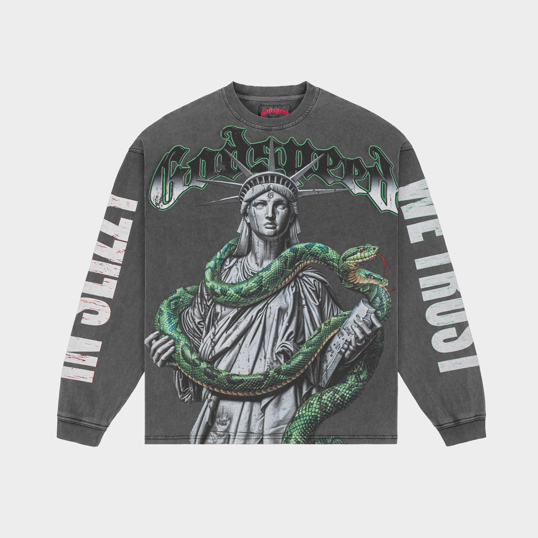 GODSPEED NEW YORK - Top 5 Slizzy LS (Grey Wash)
