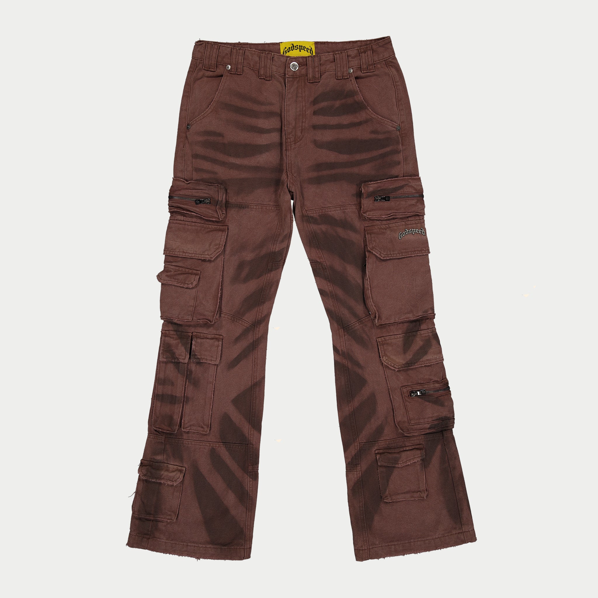GODSPEED NEW YORK - Skidrow Flared Cargo Pants (Clay)
