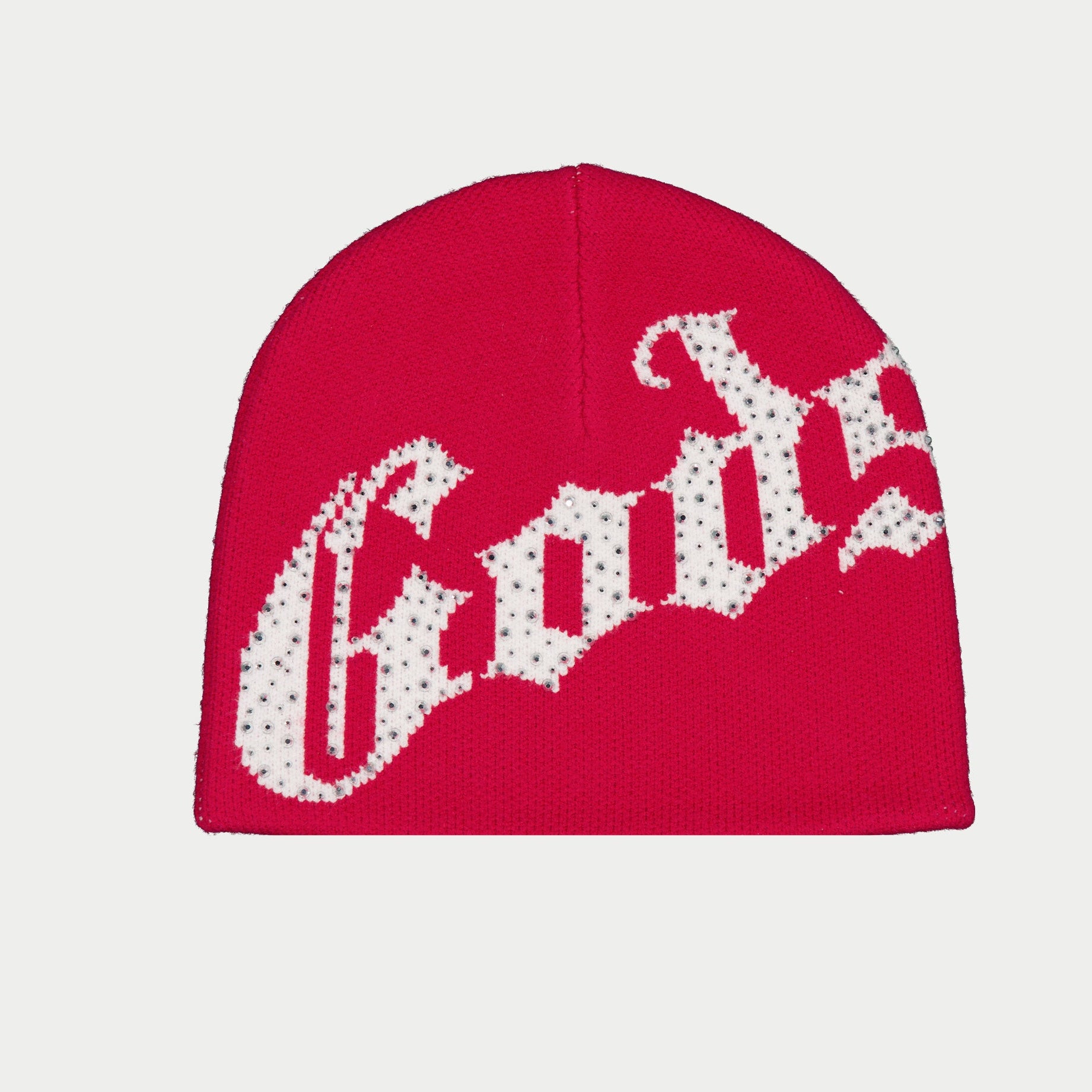 GODSPEED NEW YORK - OG Logo Studded Beanie (Red/White)