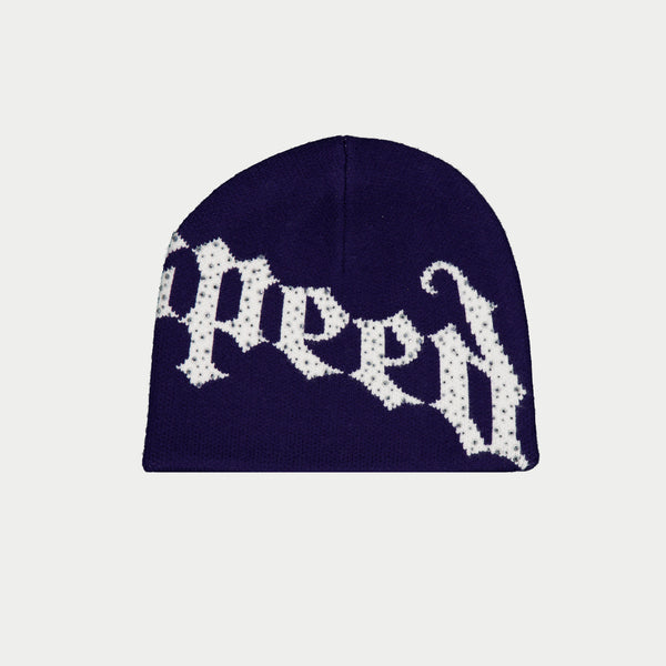 GODSPEED NEW YORK - OG Logo Studded Beanie (Navy/White)
