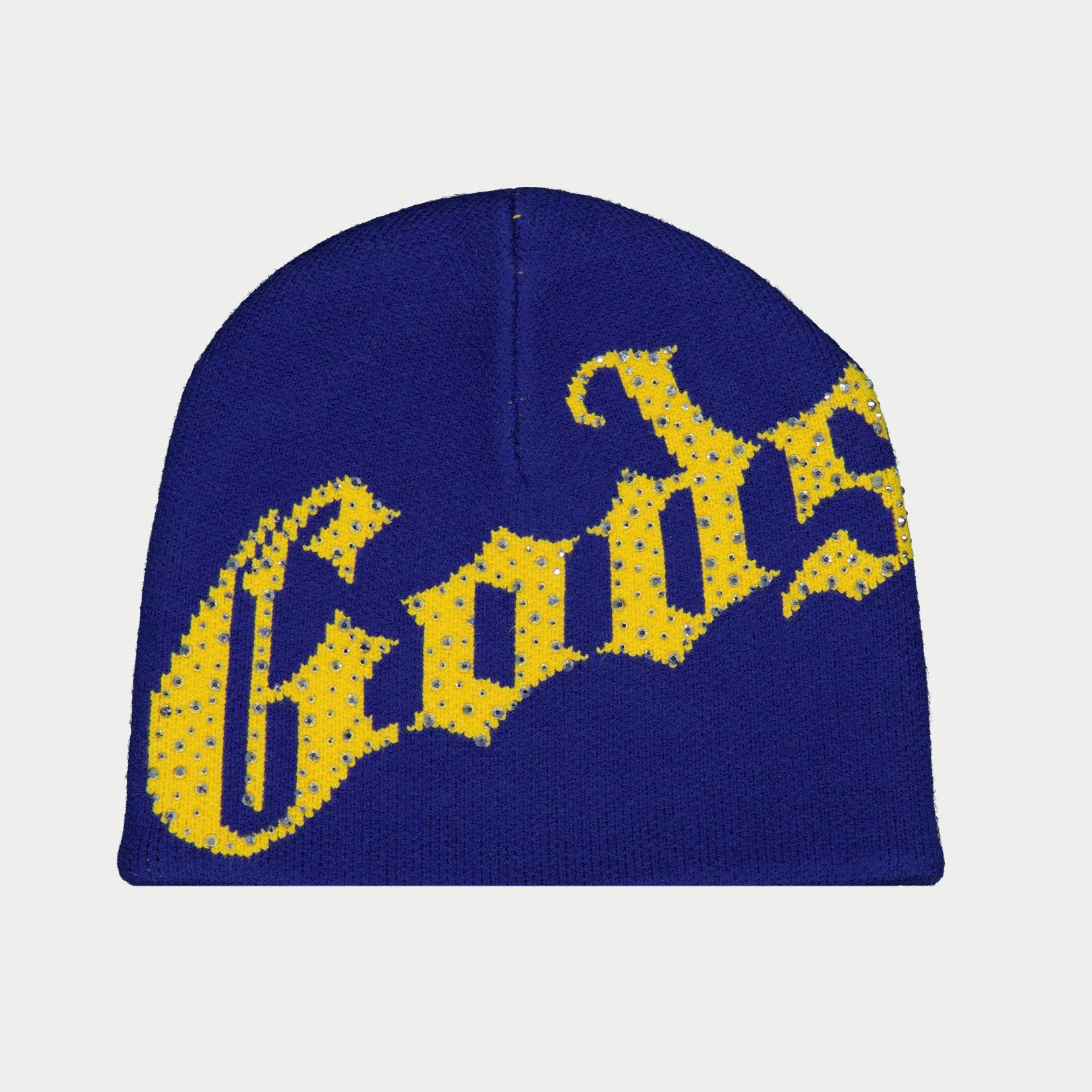 GODSPEED NEW YORK - OG Logo Studded Beanie (Blue/Yellow)
