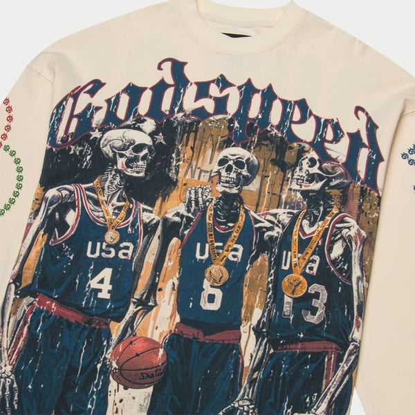 GODSPEED NEW YORK - 🥇 DreamTeam '24 LS T-Shirt (Bone)