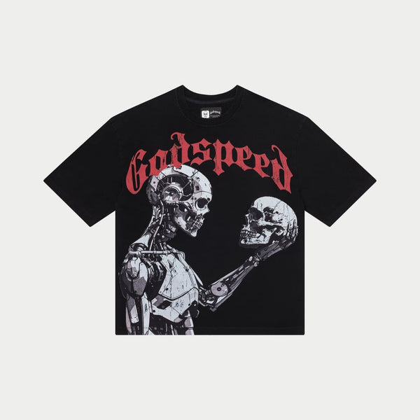 GODSPEED NEW YORK - Mankind vs Ai Long Sleeve (Black Wash)