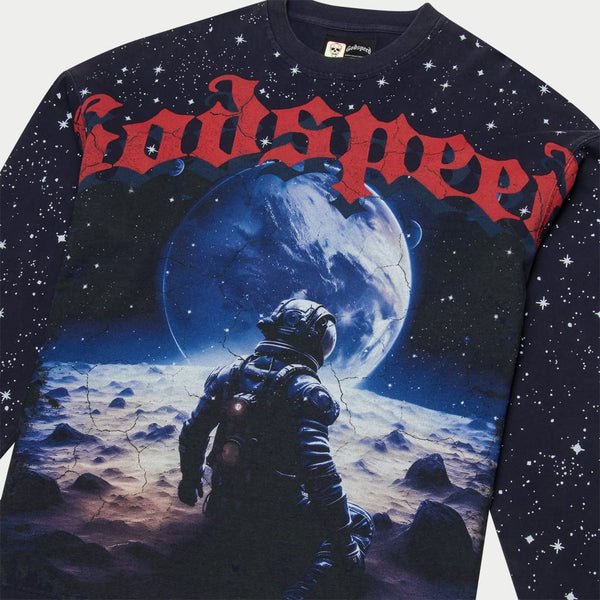 GODSPEED NEW YORK - No looking Back LS T-shirt (Navy)
