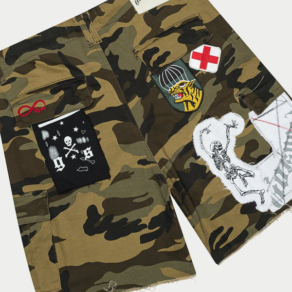 GODSPEED NEW YORK Patchwork Cargo Shorts - Main Image