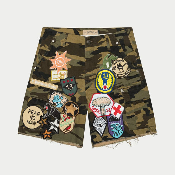 GODSPEED NEW YORK Patchwork Cargo Shorts