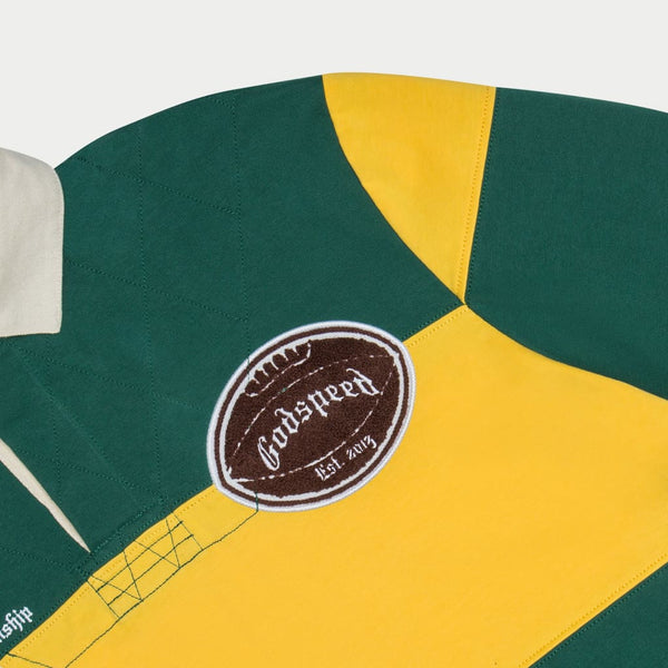 GODSPEED NEW YORK - Classic Field Rugby Shirt (PINK GREEN)