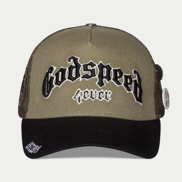GODSPEED NEW YORK - GS FOREVER TRUCKER HAT (Olive/Black)
