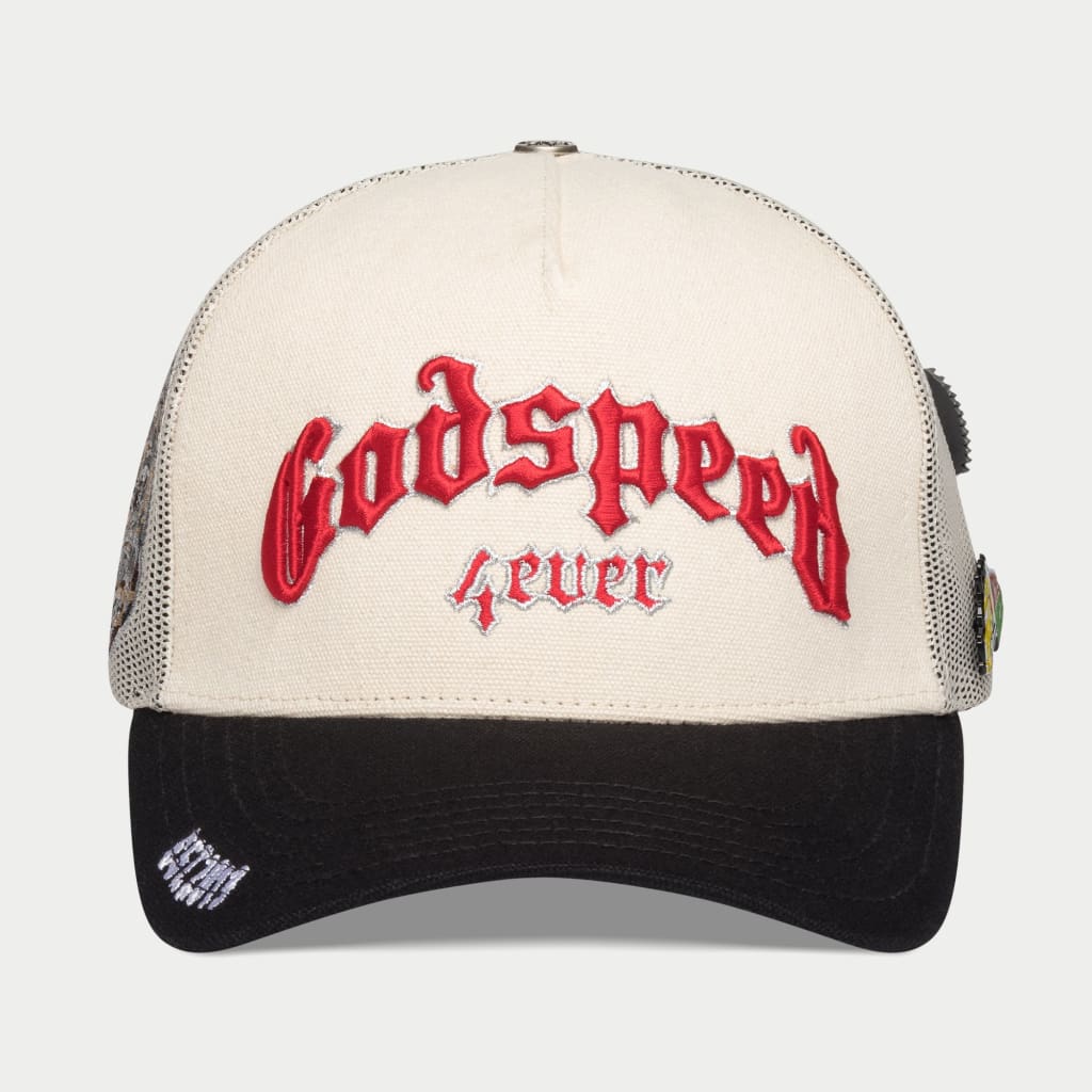 GODSPEED NEW YORK - GS FOREVER TRUCKER HAT (White/Black)