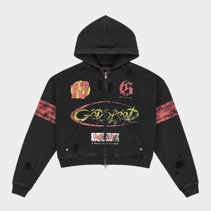 Speedway Zip Hoodie (Black)