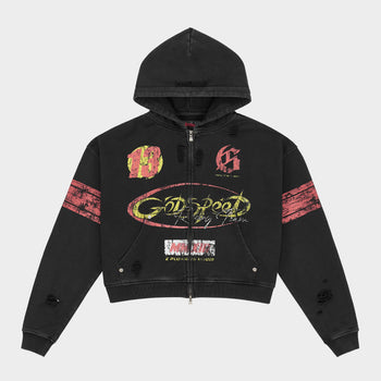 Speedway Zip Hoodie (Black)