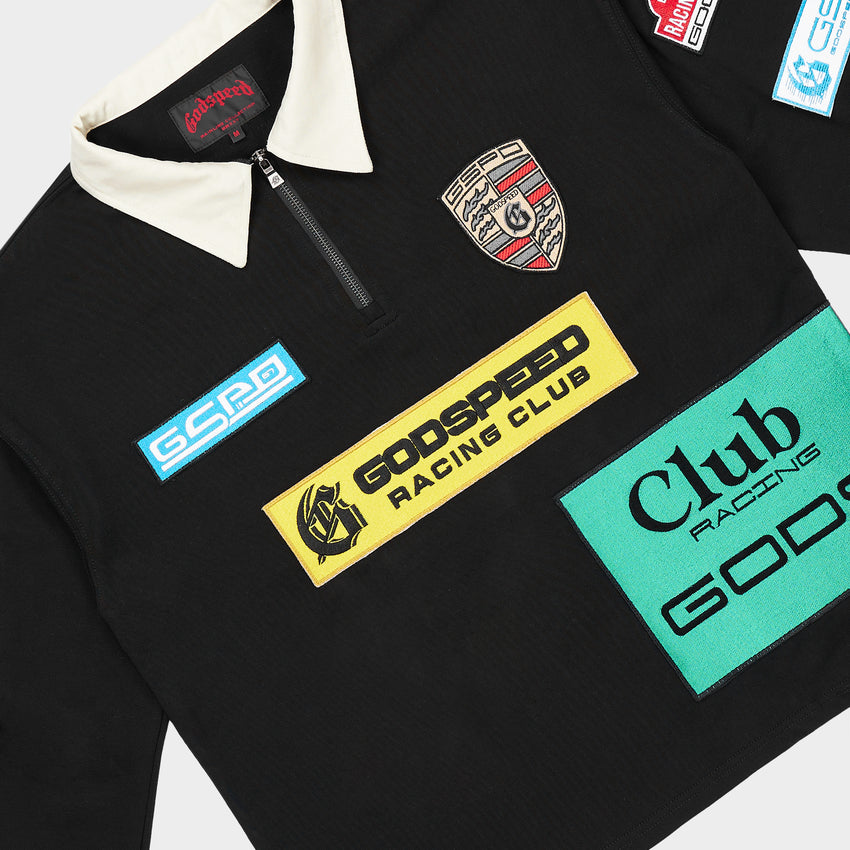 GRC Quarter Zip Polo (Black)