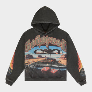 On the Run II Hoodie (Black wash)