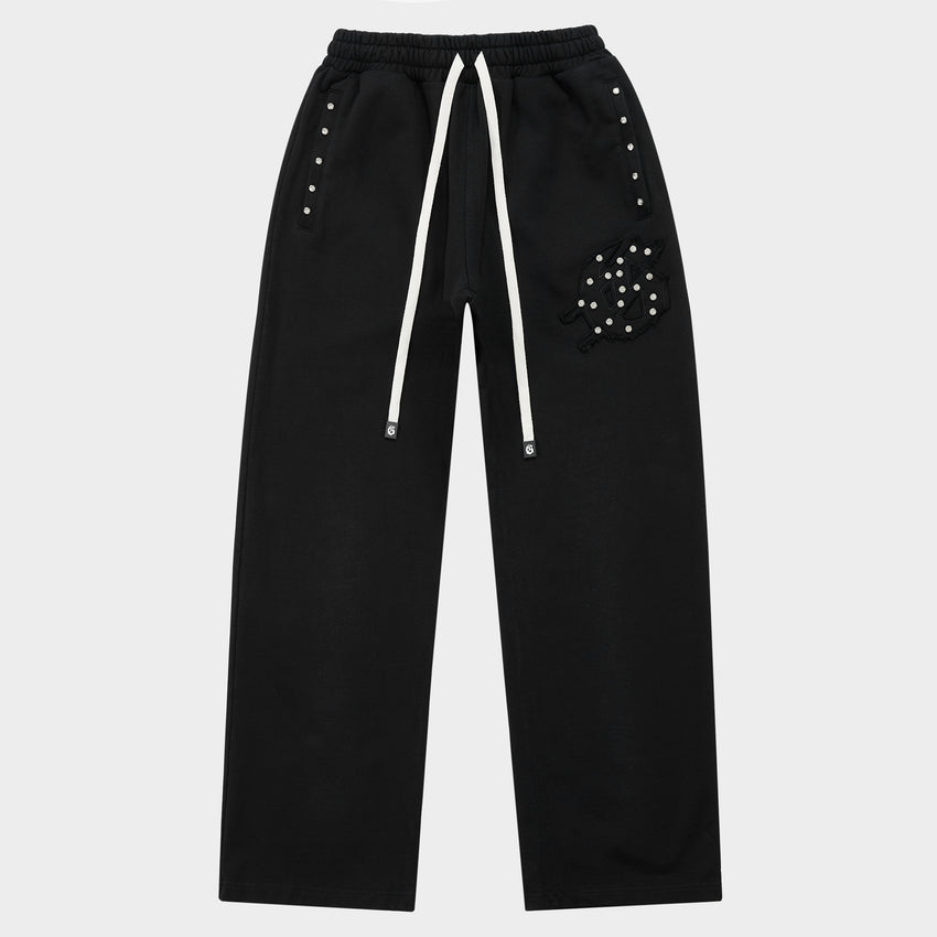 Symmetric Studed Sweatsuit V2 (Black VVS💎)