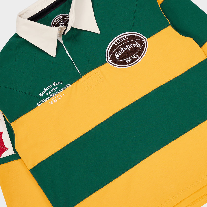 Classic Field Rugby Shirt (Green Yellow)