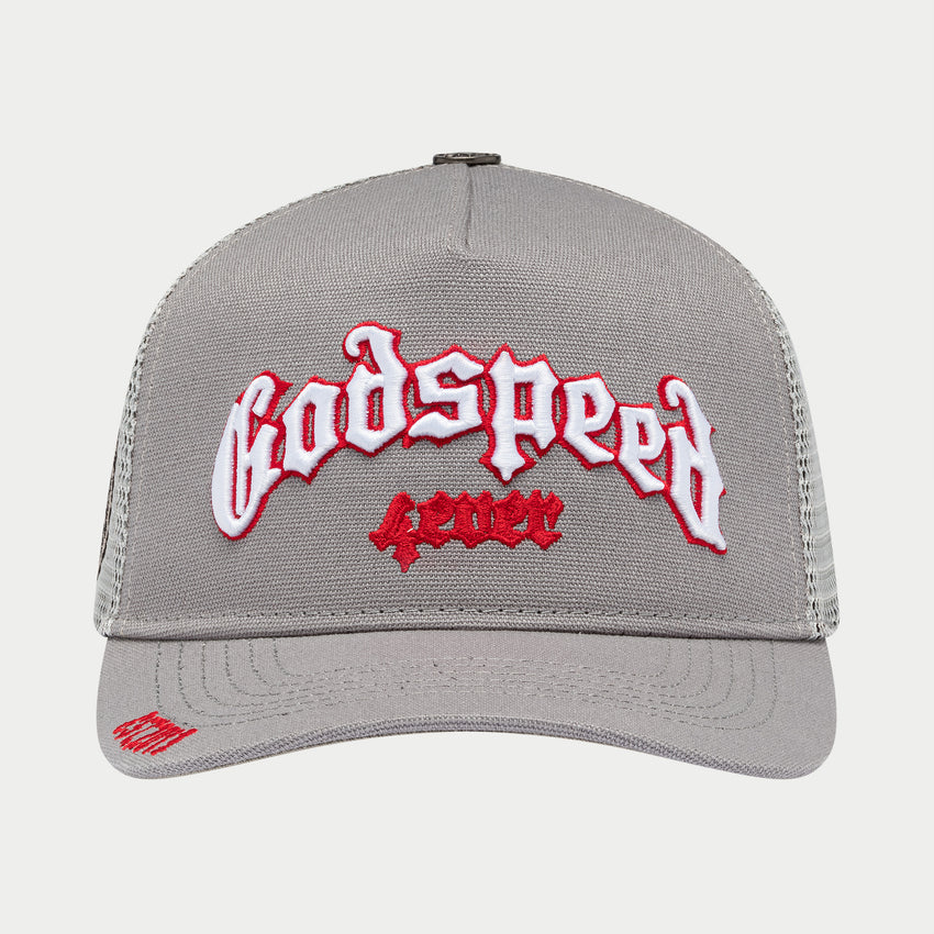 GS Forever Trucker Hat (Grey/Red)