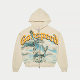 Chrome Liberty Zip Hoodie V2 (Bone)