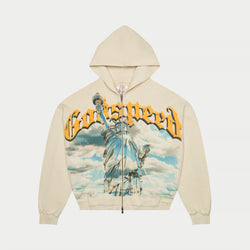 Chrome Liberty Zip Hoodie V2 (Bone)