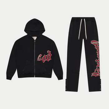 OG Logo Sweatsuit V2 (Black/Red)