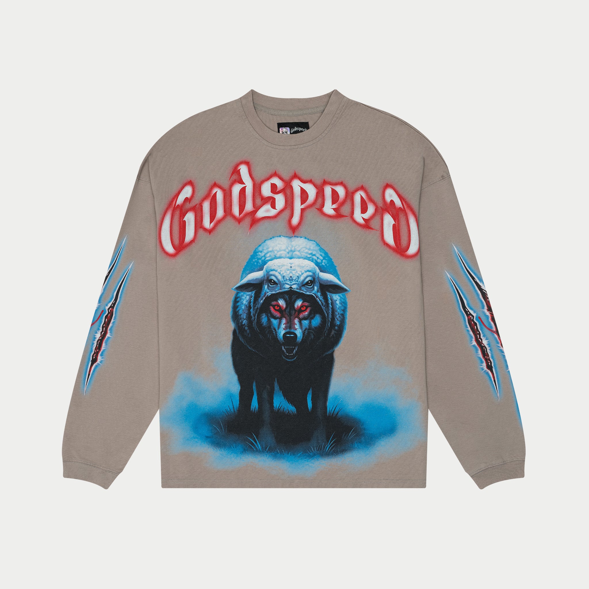GODSPEED NEW YORK - W.I.S.C II LS T-Shirt (Slate Grey)