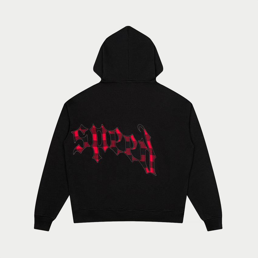 OG Logo Sweatsuit (Black Red Plaid)