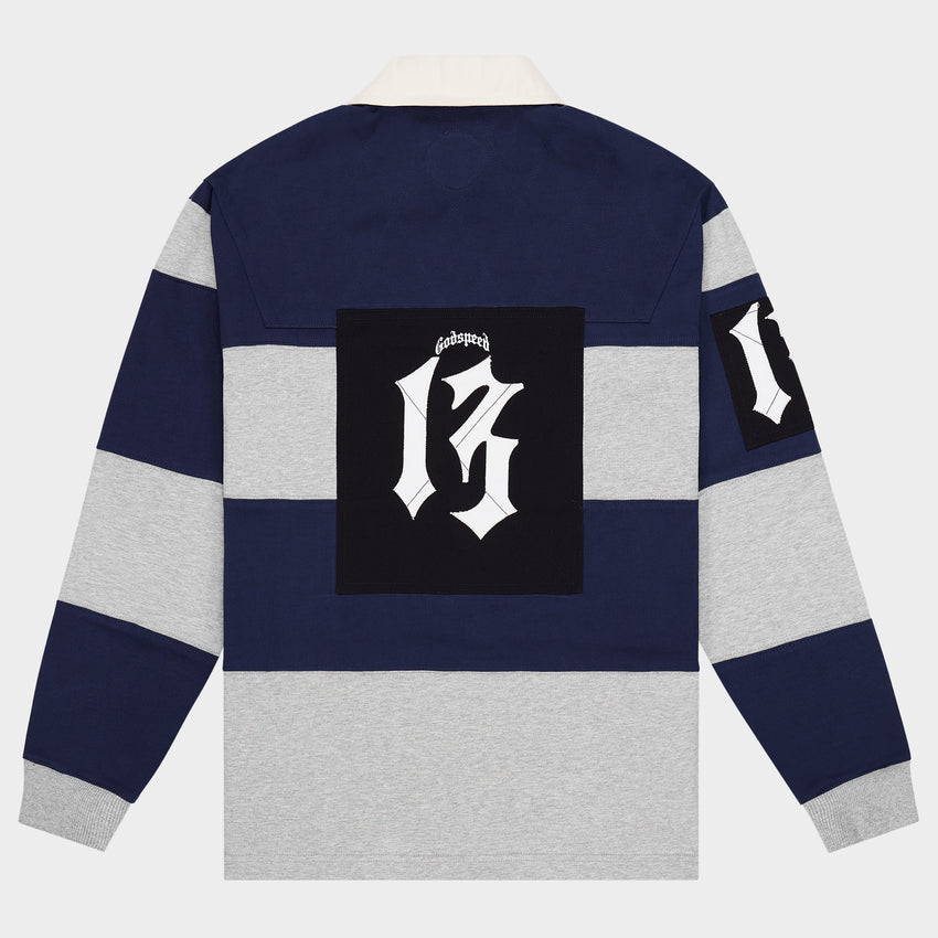 Classic Field Rugby Shirt (Navy/Heather)