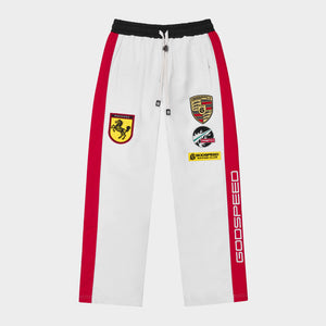 GRC TrackPants (White/Blk/Red)