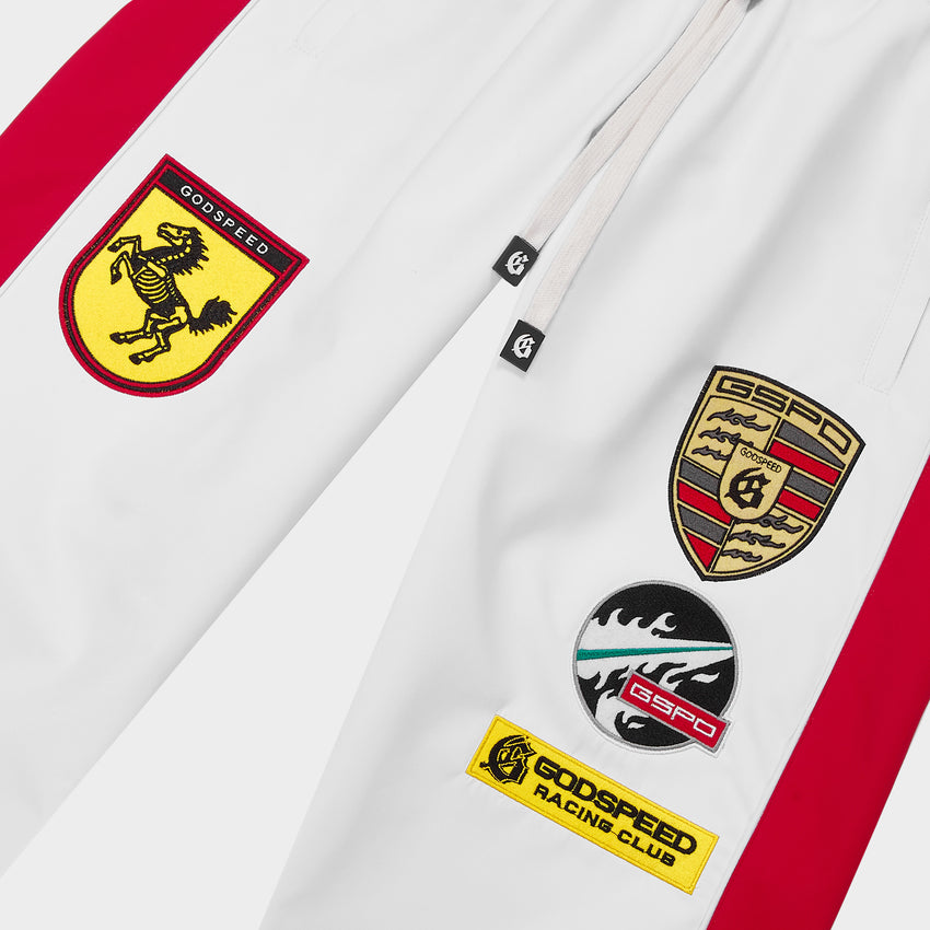 GRC TrackPants (White/Blk/Red)