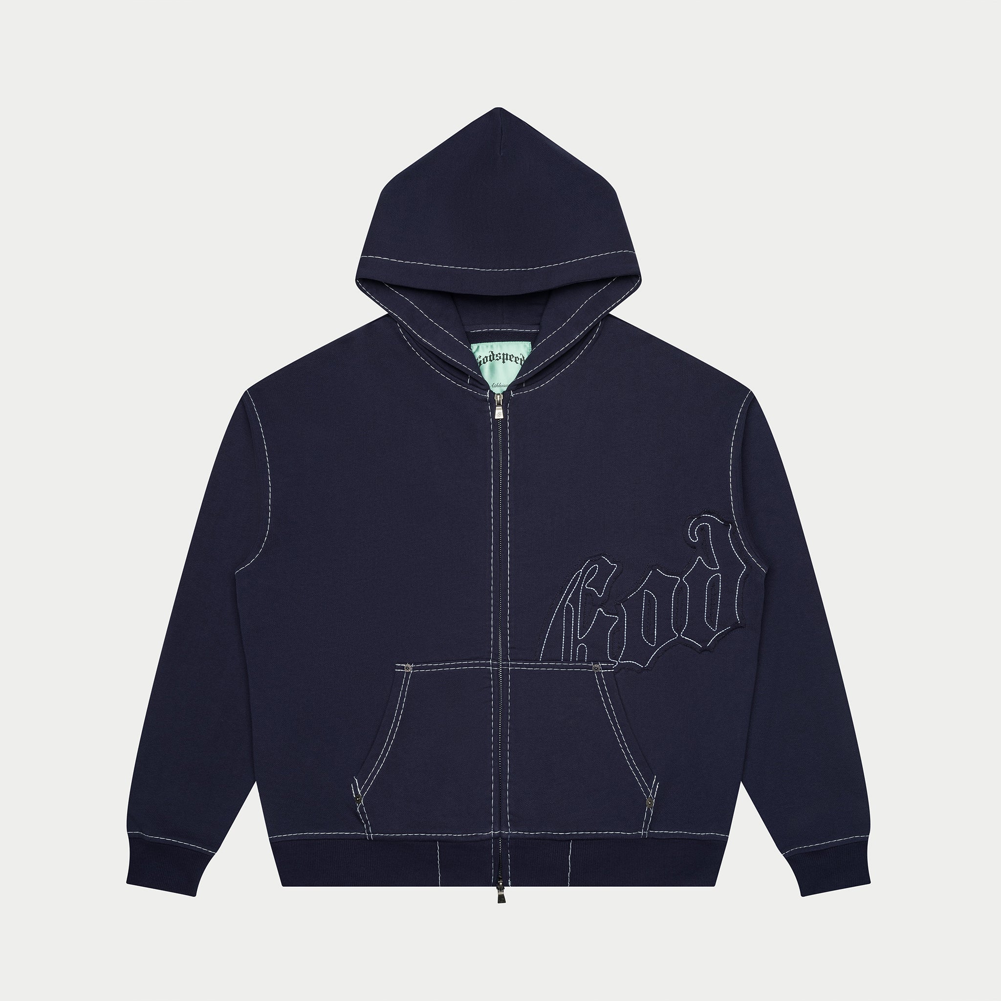 【ええ】Godspeed パーカー S GODSPEED NEW YORK - OG Logo Sweatsuit Stitched (Navy)