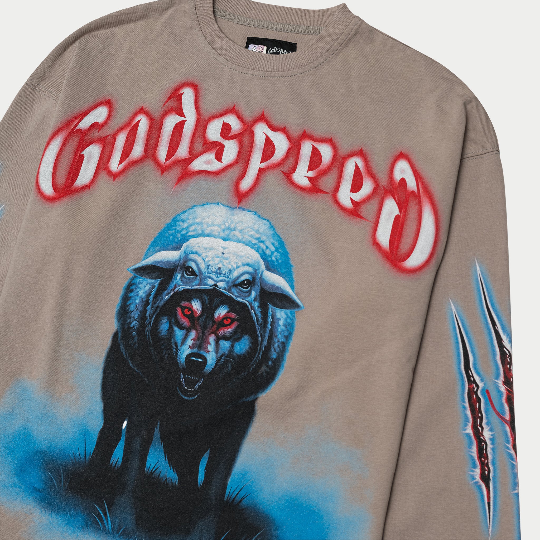 GODSPEED NEW YORK - W.I.S.C II LS T-Shirt (Slate Grey)