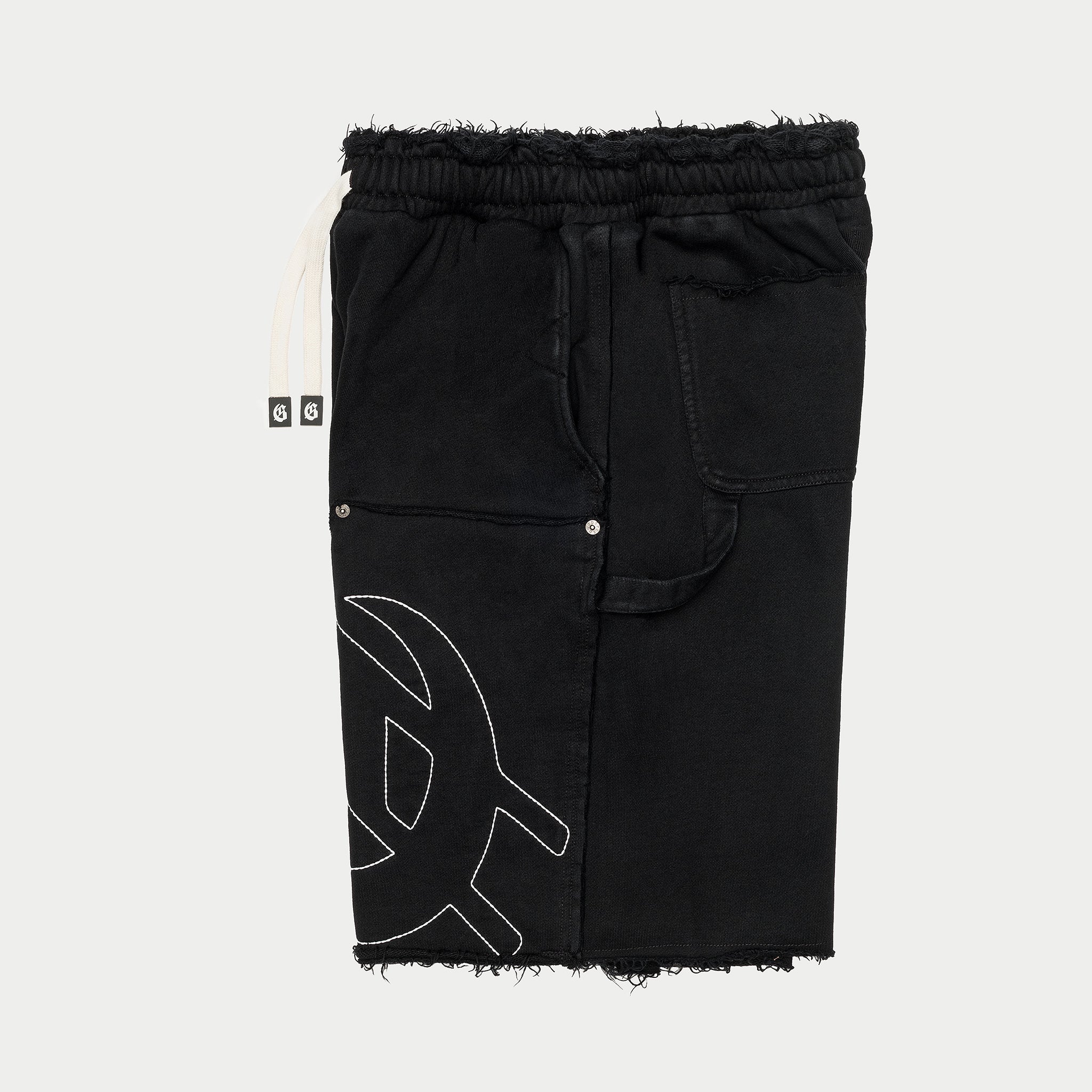 GODSPEED NEW YORK - Carpenter Distressed Shorts (Black)