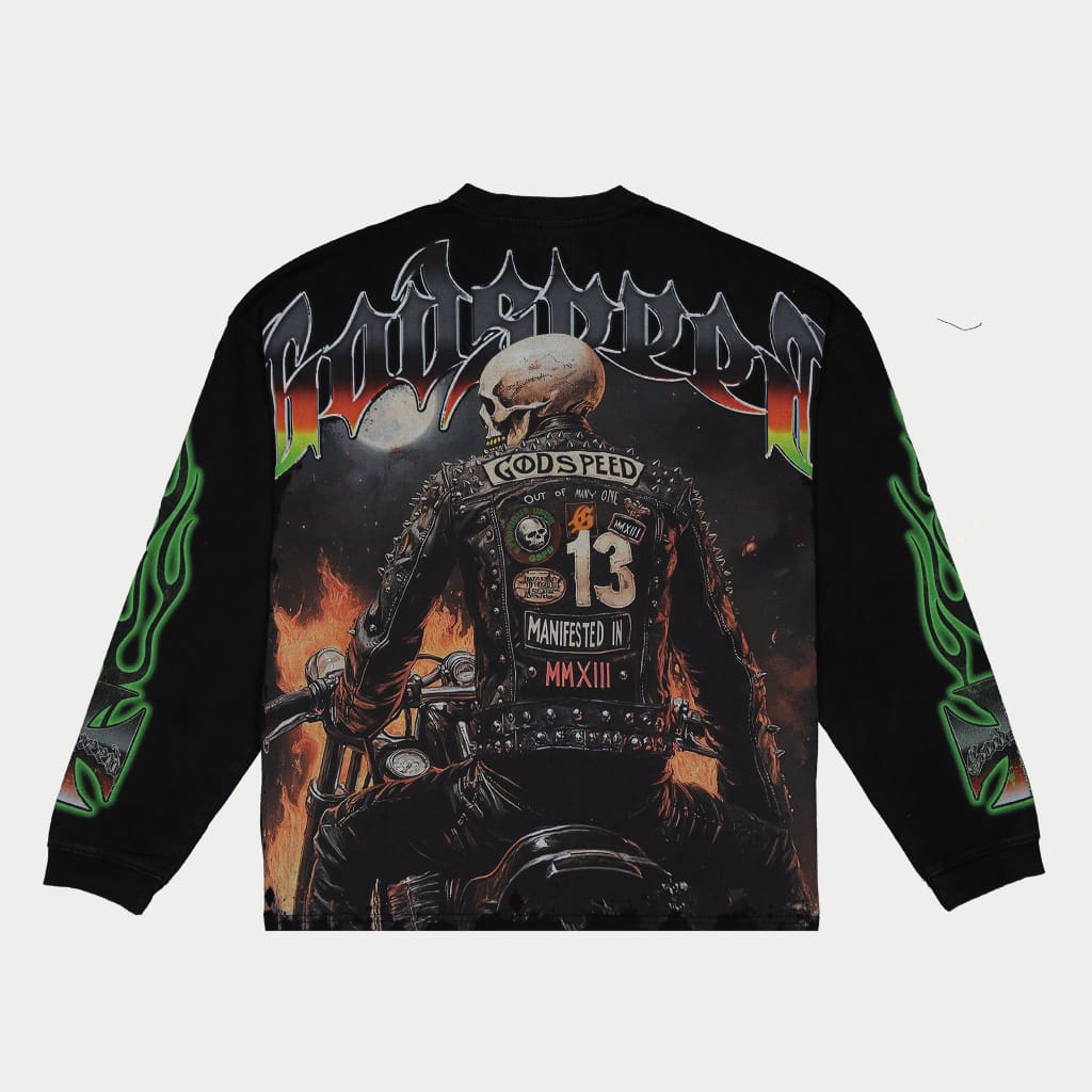 Biker Nation T-Shirt (Black Wash) - T-Shirt