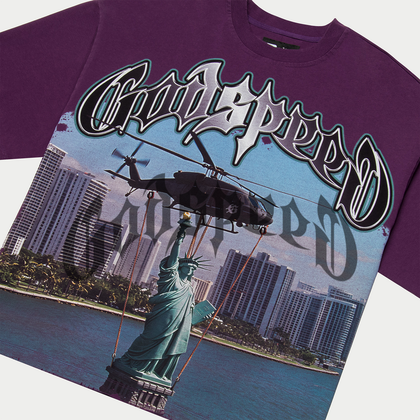 JFK to MIA (Purple Wash)