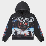 Drive in Hoodie (Black wash)