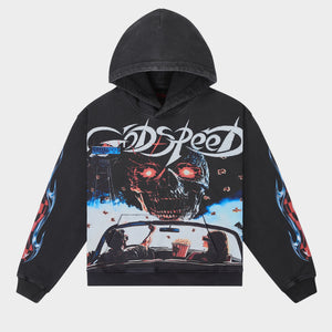 Drive in Hoodie (Black wash)
