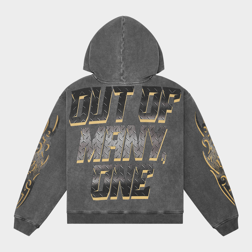 Steel Sharpens Steel Hoodie (Grey Wash)