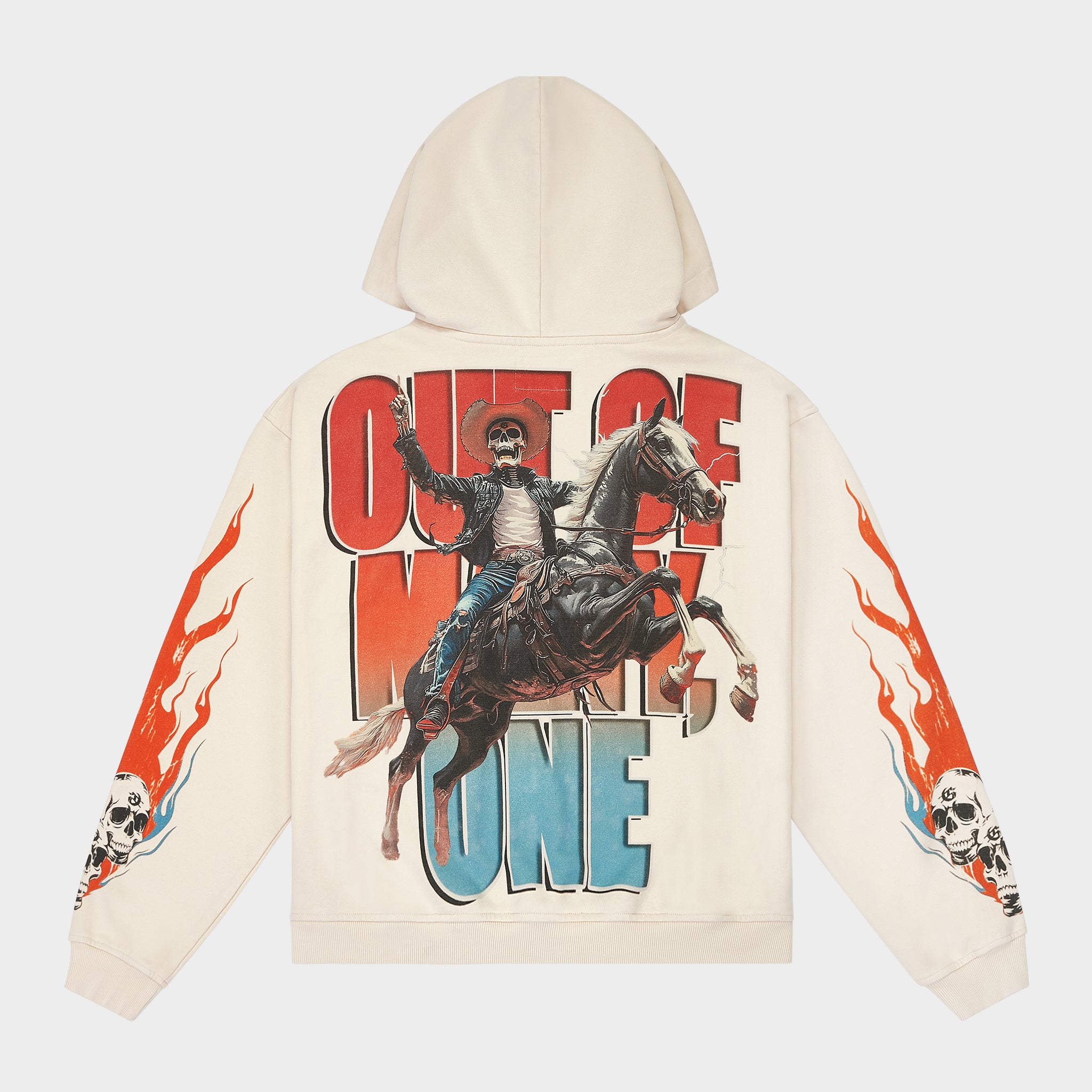 ★V TWELVE 星柄フード ジップアップベスト★ GODSPEED NEW YORK - Best Western Hoodie (Bone)