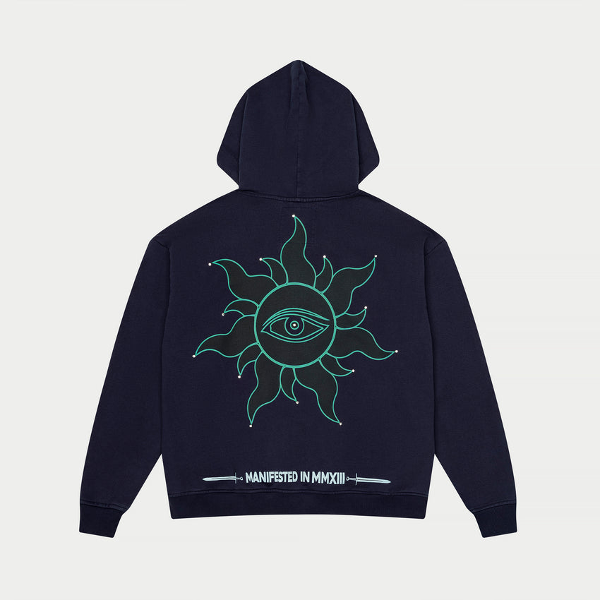 Sunken Liberty Zip Hoodie (Navy Wash)