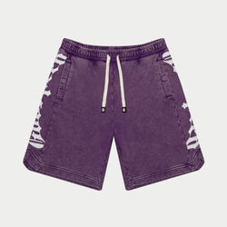 CourtSide Shorts (Grape Wash)