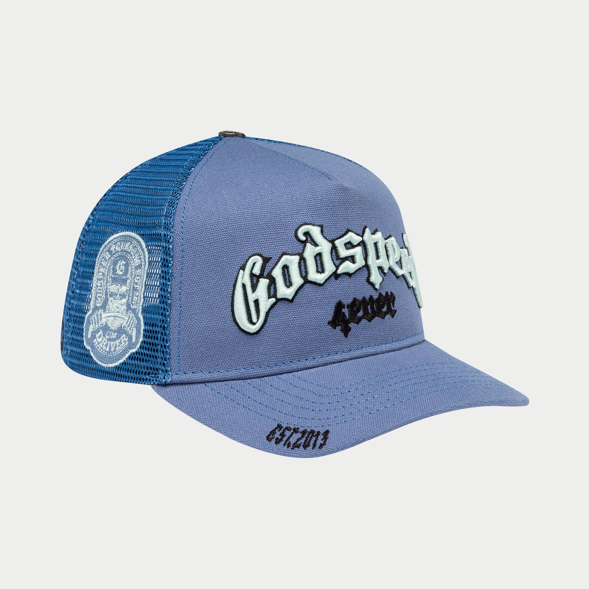 Godspeed nyc トラッカーハット GODSPEED NEW YORK - GS Forever Trucker Hat (Triple blue)
