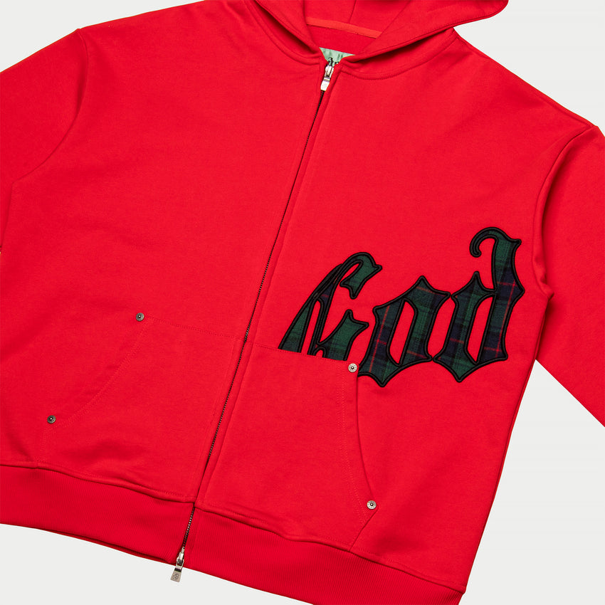 OG Logo Sweatsuit (Red Plaid)