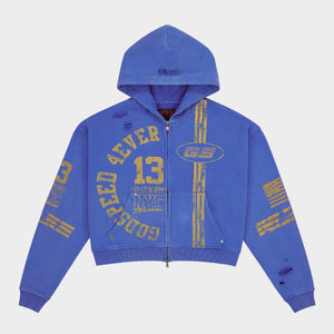 Roadster Zip Hoodie (Blue Yellow)